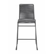 Jerome Woven Rope Metal Bar Chair Charcoal