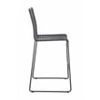 Jerome Woven Rope Metal Bar Chair Charcoal
