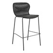 Mckinley Faux Rattan Metal Bar Chair Brown