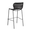 Mckinley Faux Rattan Metal Bar Chair Brown