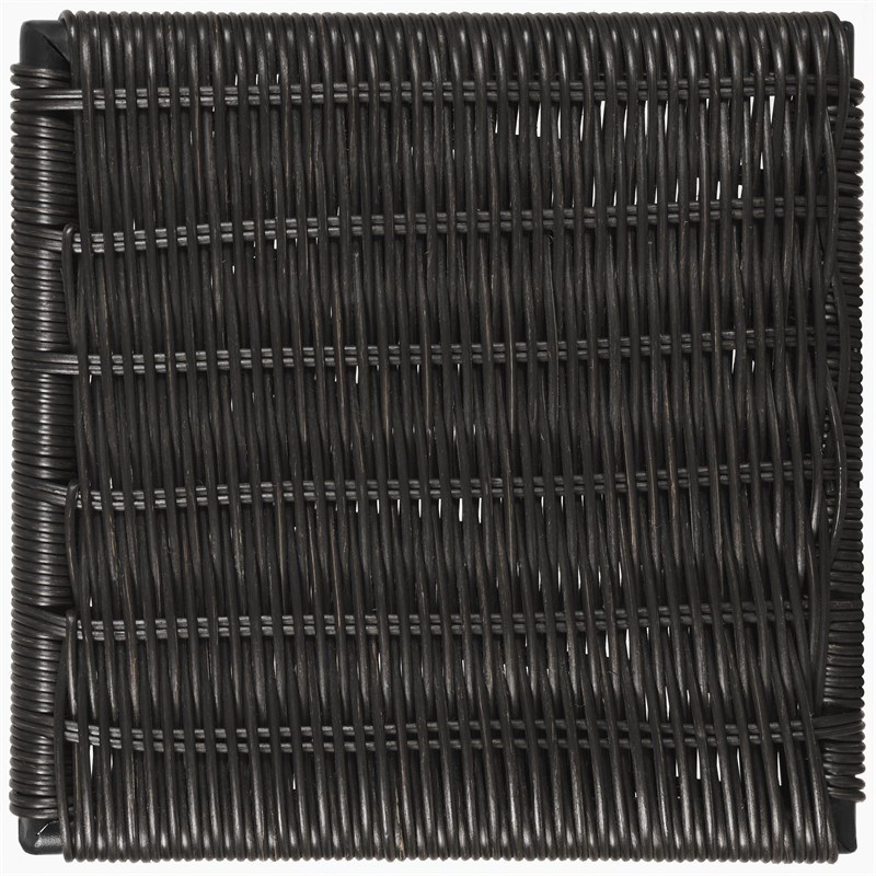 Mckinley Faux Rattan Metal Bar Chair Brown