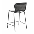 Mckinley Faux Rattan Metal Counter Chair Brown