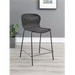 Mckinley Faux Rattan Metal Counter Chair Brown