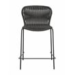 Mckinley Faux Rattan Metal Counter Chair Brown