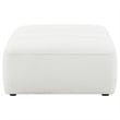Sunny Square Upholstered Ottoman Natural