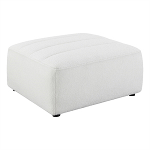 Coaster Sunny Contemporary Fabric Upholstered Ottoman in Natural