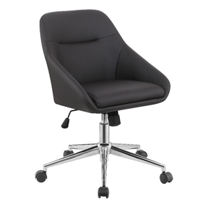 upholstered office chair with casters gray velvet