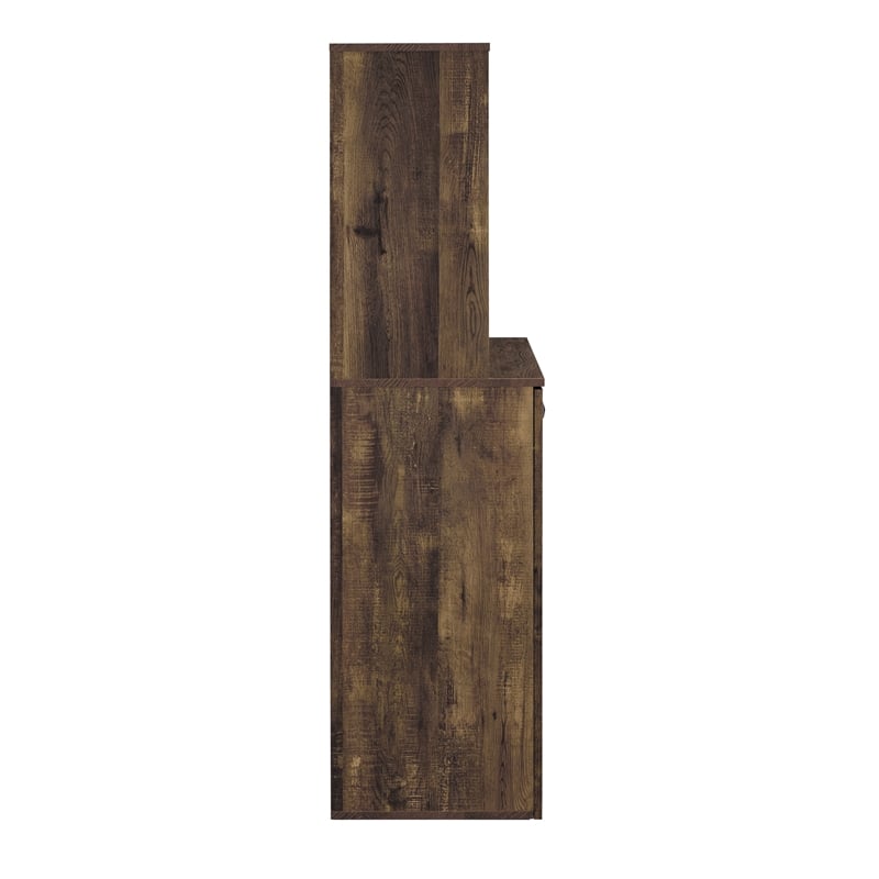 Mendoza 2-door Home Bar Cabinet Wine Storage Rustic Oak