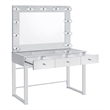 Umbridge 3-drawer Vanity Set with Lighting Chrome and White