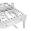 Umbridge 3-drawer Vanity Set with Lighting Chrome and White