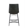 Aiken Upholstered Tufted Counter Chair Charcoal