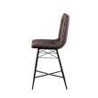 Aiken Upholstered Tufted Counter Chair Brown