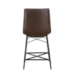 Aiken Upholstered Tufted Counter Chair Brown