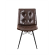 Aiken Upholstered Dining Side Chair Brown (Set of 4)