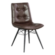 Aiken Upholstered Dining Side Chair Brown (Set of 4)