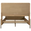 Arini Rattan Queen Panel Bed Sand Wash and Natural Cane