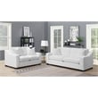 Ashlyn Upholstered Sloped Arm Loveseat White