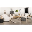 Ashlyn Upholstered Sloped Arm Loveseat White