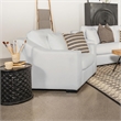 Ashlyn Upholstered Sloped Arm Accent Chair White