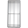 Annetta 24 x 52 Inch Window Pane Wall Mirror Black