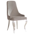 Antoine Velvet Upholstered Dining Side Chair Grey