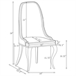 Antoine Velvet Upholstered Dining Side Chair Grey
