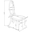 Anchorage Upholstered Dining Chair Cream White