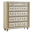Antonella 5-drawer Bedroom Chest Ivory and Camel