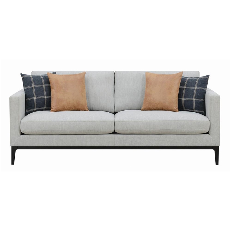 Apperson Upholstered Track Arm Sofa Light Grey