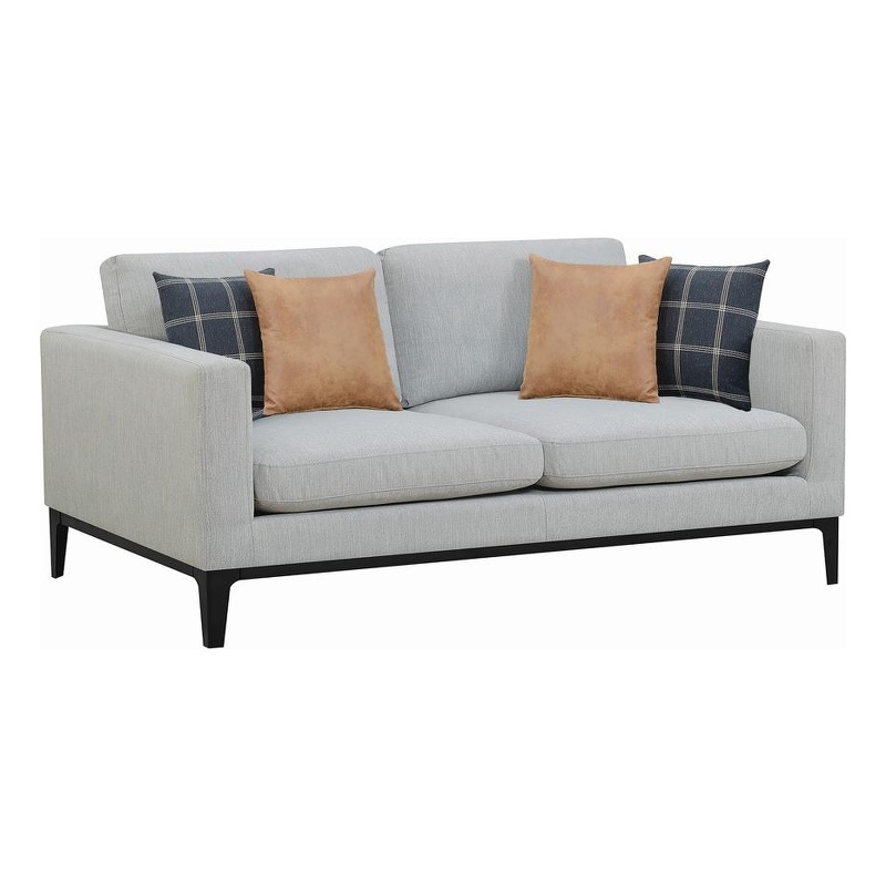 Apperson Upholstered Track Arm Sofa Light Grey