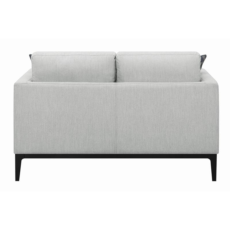 Apperson Upholstered Track Arm Loveseat Light Grey