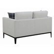 Apperson Upholstered Track Arm Loveseat Light Grey