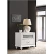 Barzini 2-drawer Nightstand White