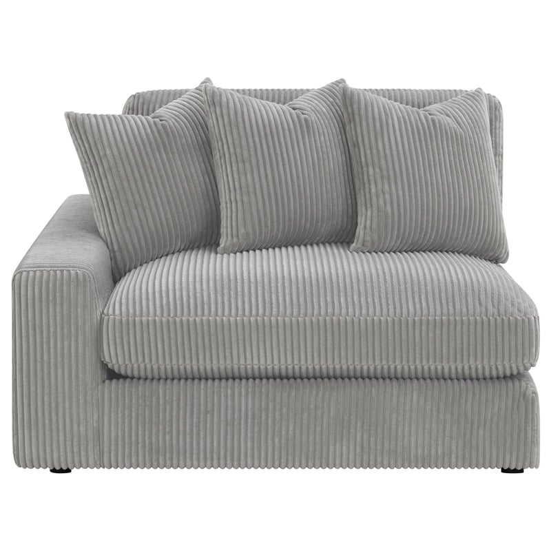 Blaine Upholstered Reversible Chaise Sectional Sofa Fog