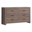 Brantford 6-drawer Dresser Barrel Oak