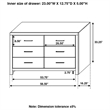 Brantford 6-drawer Dresser Barrel Oak