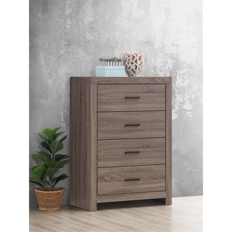 Brantford 4-drawer Bedroom Chest Barrel Oak