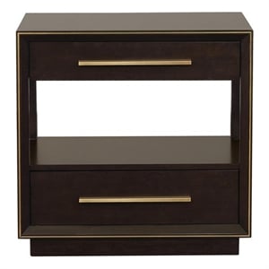Durango 2-drawer Nightstand Smoked Peppercorn