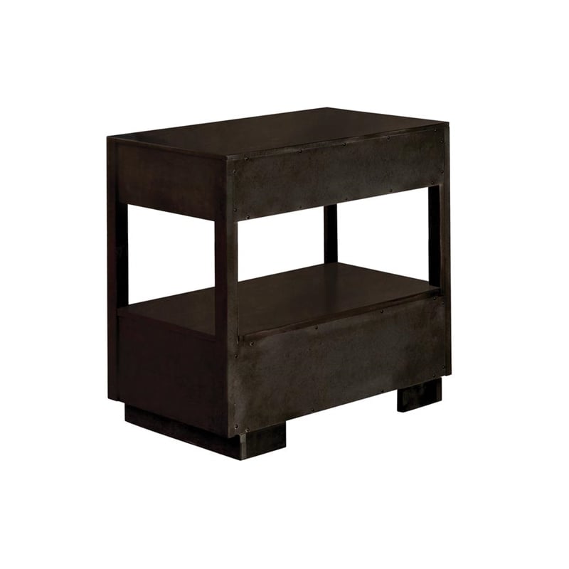 Durango 2-drawer Nightstand Smoked Peppercorn
