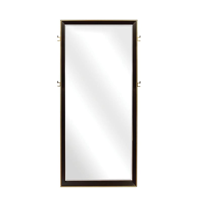 Durango 80-inch Standing Floor Mirror Smoked Peppercorn