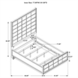 Durango 77-inch Eastern King Panel Bed Smoked Peppercorn