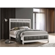 Barzini Wood Queen Panel Bed White