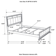 Barzini Wood Queen Panel Bed White