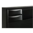 Briana Wood Queen Storage Bookcase Bed Black