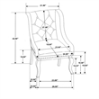 Brockway Upholstered Arm Chair Barley Brown