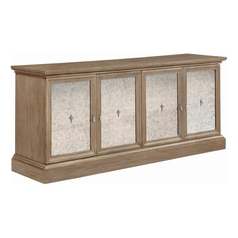 Brockway 4-door Dining Sideboard Buffet Cabinet Barley Brown