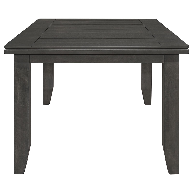 Dalila Rectangular 66-inch Wood Dining Table Dark Grey