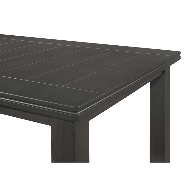 Dalila Rectangular 66-inch Wood Dining Table Dark Grey