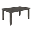 Dalila Rectangular 66-inch Wood Dining Table Dark Grey