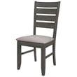 Dalila Wood Dining Side Chair Dark Grey